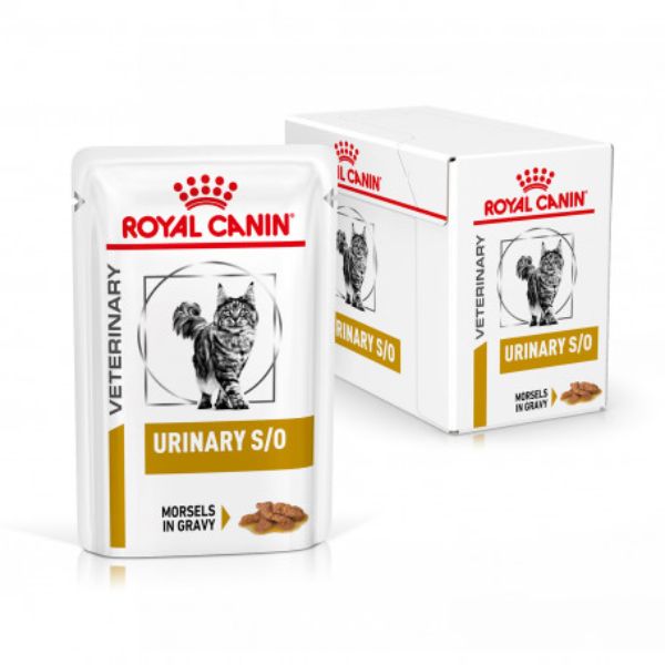 foto del prodotto royal canin veterinary diet urinary s o in salsa - 12 buste da 85 gr - dieta veterinaria per gatti - 1 ordine scegli lo sconto bzr5 bzr20 200 punti fedeltà