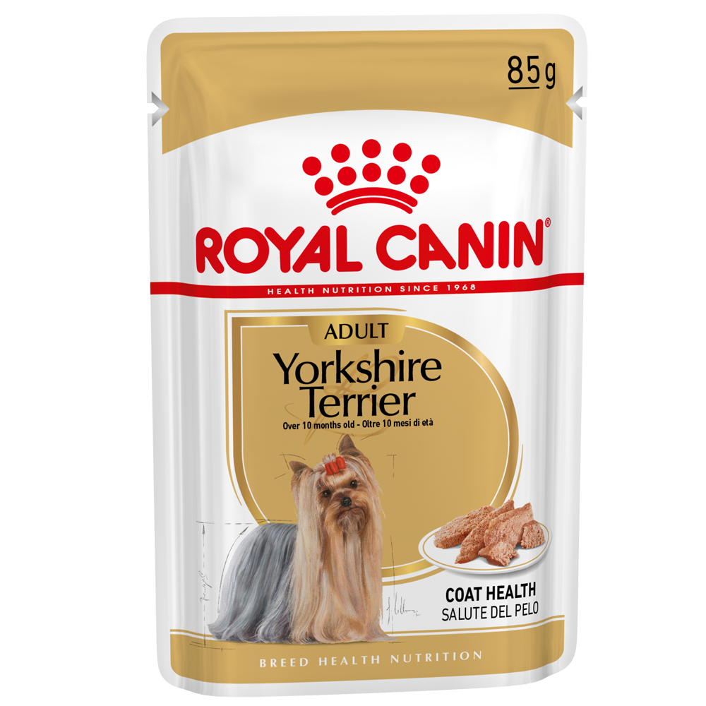 foto del prodotto royal canin yorkshire terrier adult pat umido per cane 12 x 85 g