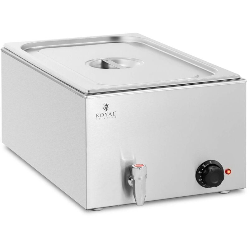 foto del prodotto royal catering bagnomaria scaldavivande in acciaio inox 600 w 1 gn 1 1