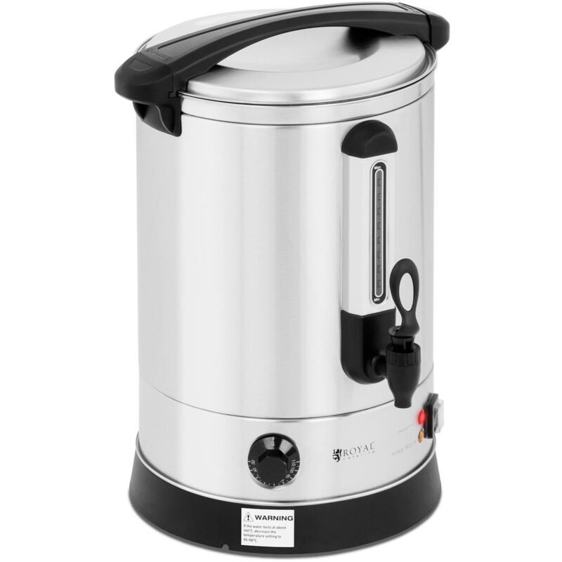 foto del prodotto royal catering bollitore elettrico a doppia parete dispenser bevande calde inox 14,5l 2500w