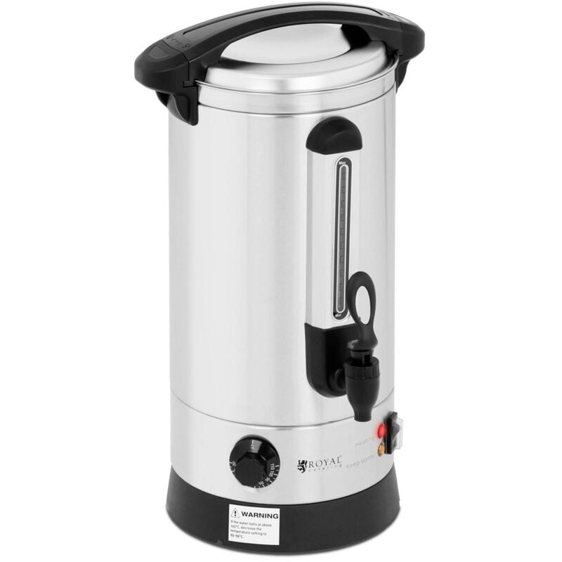 foto del prodotto royal catering bollitore elettrico a doppia parete dispenser bevande calde inox 8,7l 1500w