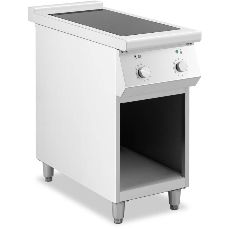 foto del prodotto royal catering cucina a induzione 8500 w 2 superfici di cottura 260 c spazio di stoccaggio
