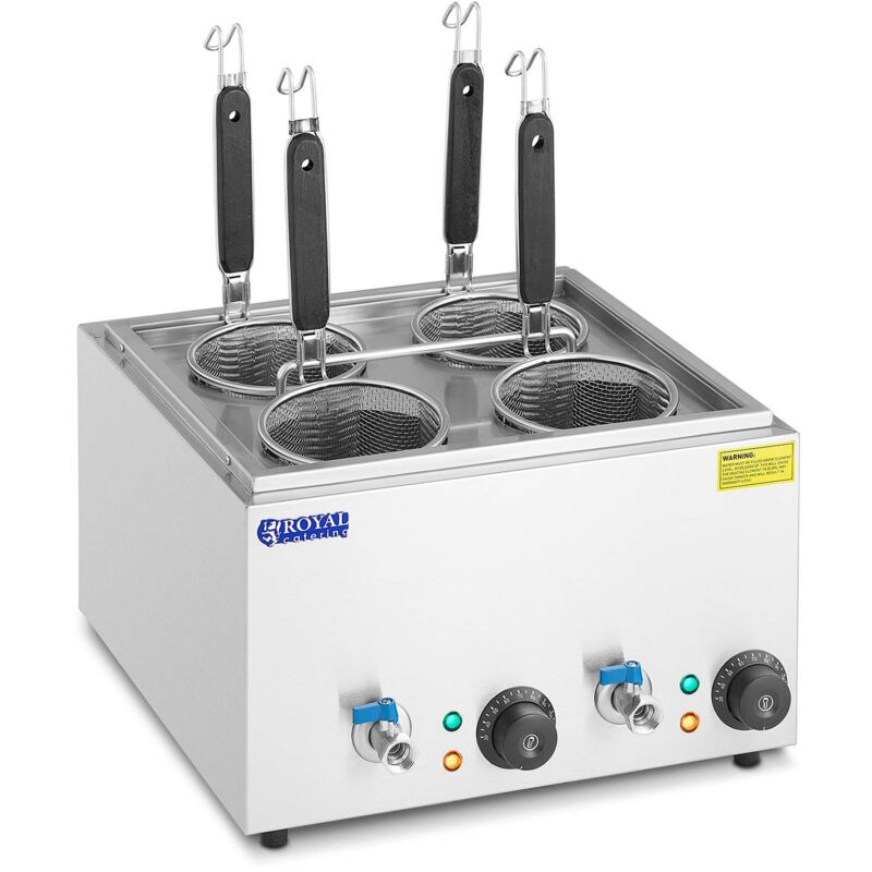 foto del prodotto royal catering cuocipasta con 4 cestelli temperatura 30 110 c
