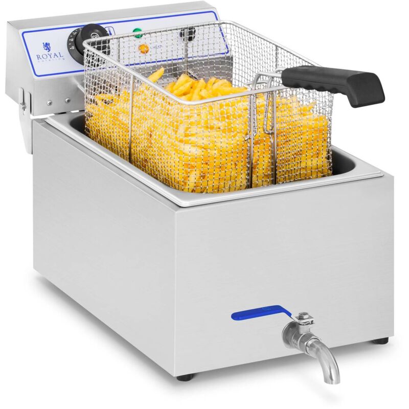 foto del prodotto royal catering friggitrice elettrica con capacit 17 litri 3000 watt acciaio inox 60 200 c