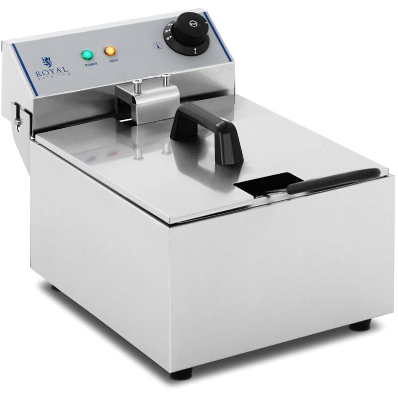 foto del prodotto royal catering friggitrice elettrica in acciaio inox cottura a zona fredda 230 v professionale