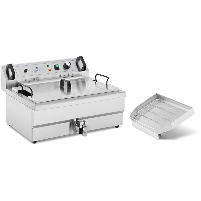 foto del prodotto royal catering friggitrice per pasticceria friggitrice elettrica acciaio inox 23 l 3000 w