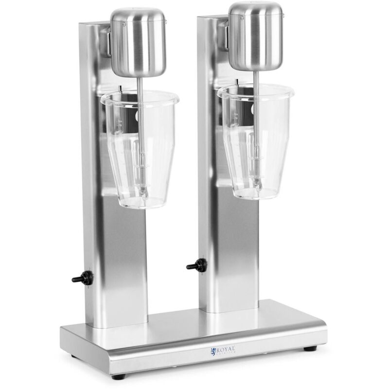 foto del prodotto royal catering frullatore per frapp e milk shake 2 x 1 l 15.000 giri min acciaio inox 160 w