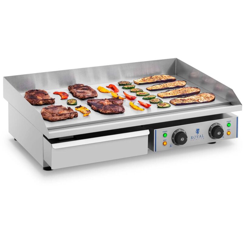 foto del prodotto royal catering grill elettrico acciaio inox rceg 75 dimensioni 53 x 73 x 24 cm peso 34 7 kg