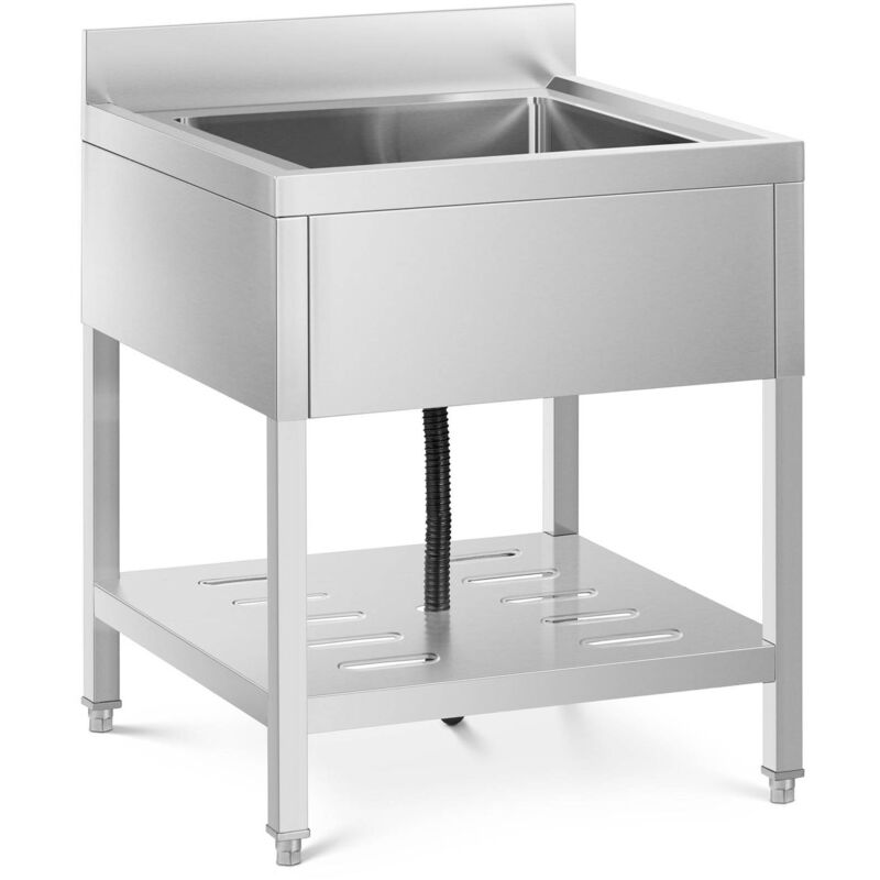 foto del prodotto royal catering lavello in acciaio inox cucina professionale lavandino ristorante 50x50x25,5cm