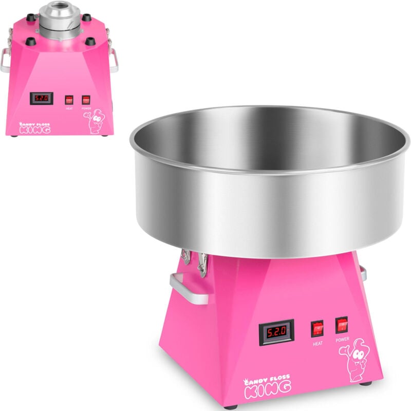 foto del prodotto royal catering macchina per lo zucchero filato candy floss rosa 52 cm 1.030w misurino incl.