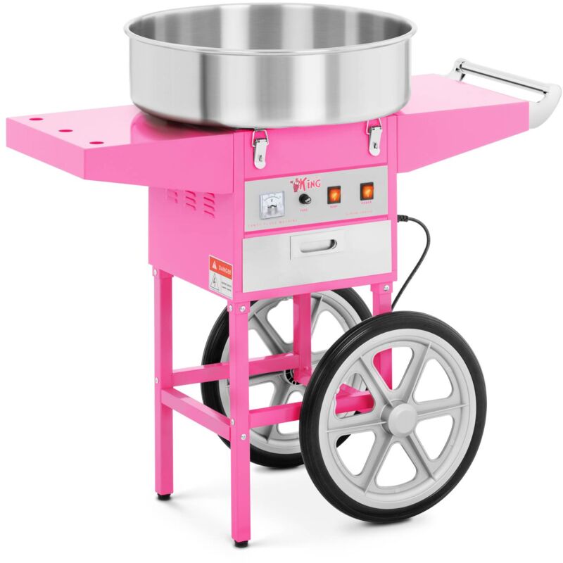 foto del prodotto royal catering macchina per lo zucchero filato professionale con carrello diametro 52 cm 60 s
