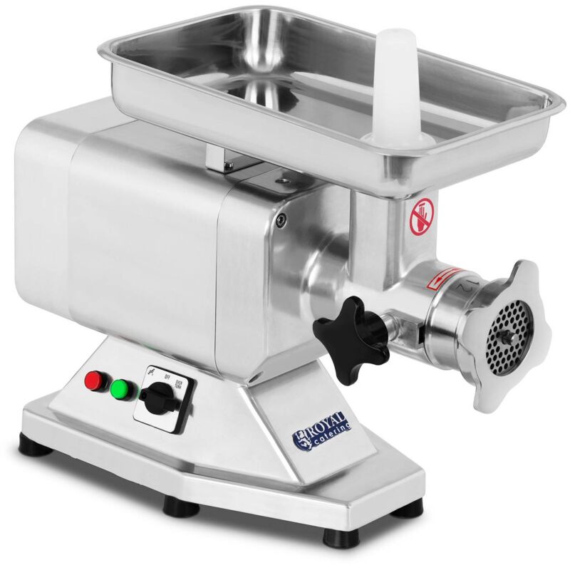 foto del prodotto royal catering macchina tritacarne professionale 850w 120 kg h 2 dischi forati macinacarne inox