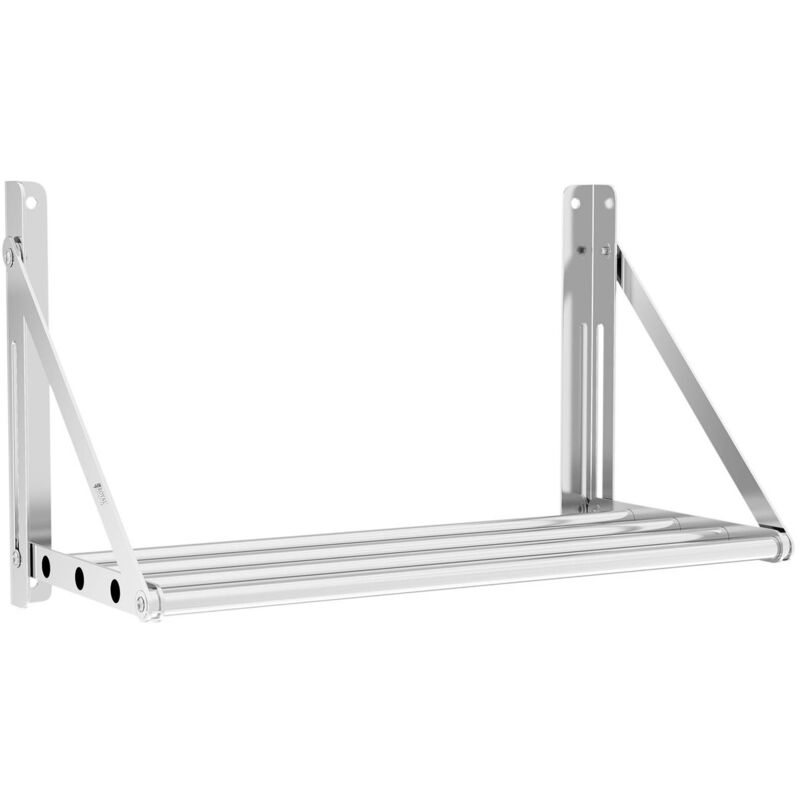 foto del prodotto royal catering mensola pieghevole a muro ribaltabile da parete ripiegabile 40 kg 60 x 30 cm