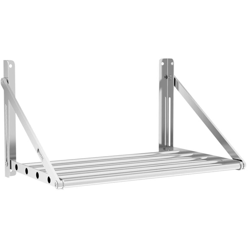 foto del prodotto royal catering mensola pieghevole a muro ribaltabile da parete ripiegabile 40 kg 60 x 45 cm