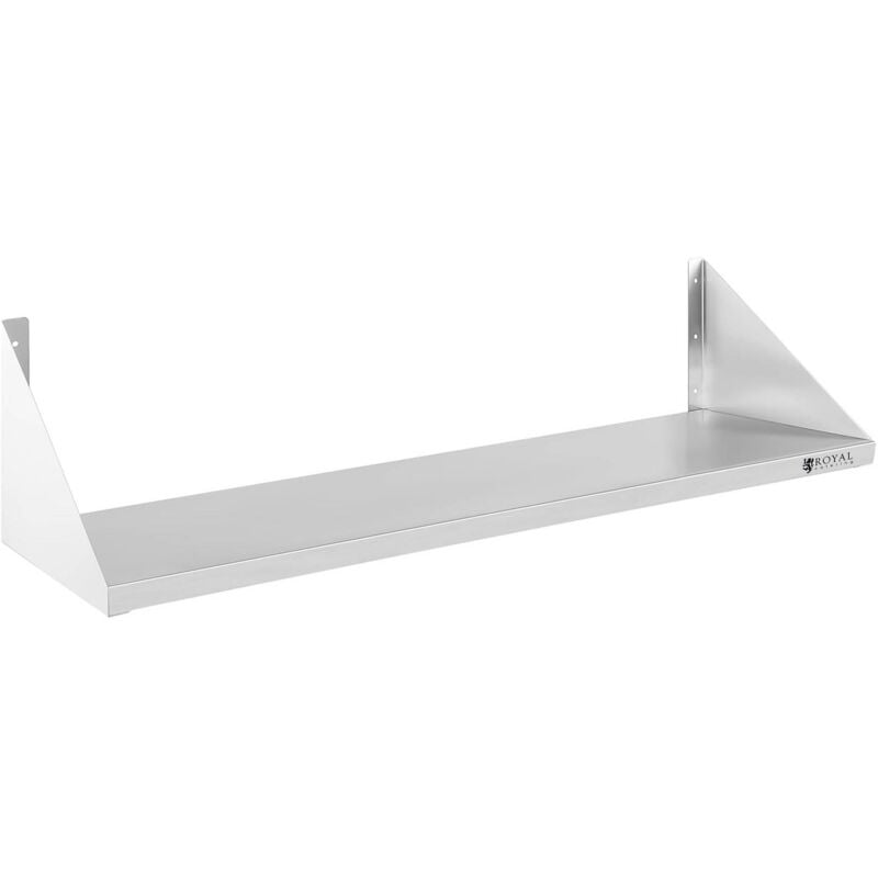 foto del prodotto royal catering ripiano in acciaio inox 90 x 30 cm per utensili da cucina set 10 viti incluso