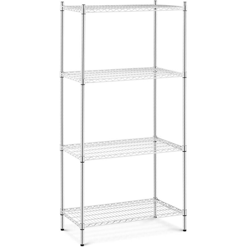 foto del prodotto royal catering scaffale filo metallico 1000 kg scaffalatura 4 ripiani 90 x 45 x 180 cm