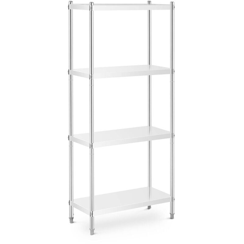 foto del prodotto royal catering scaffale inox 80 x 60 x 180 cm scaffalatura metallica in acciaio inox