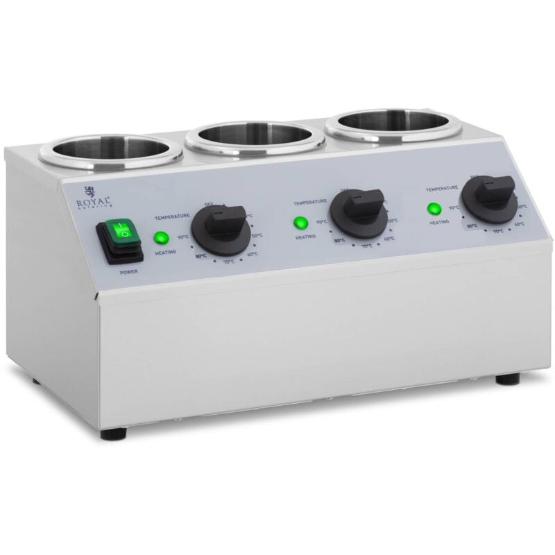 foto del prodotto royal catering scalda salse scalda bevande 3 x 1 litro 40 90 c 400 w
