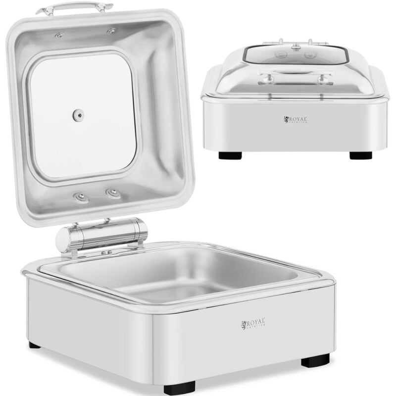 foto del prodotto royal catering scaldavivande acqua da tavolo con finestra gn 2 3 5,3 l