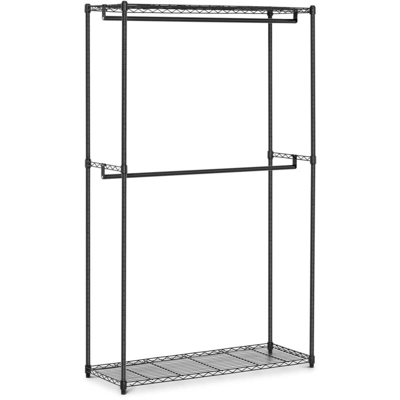 foto del prodotto royal catering stand appendiabiti in filo metallico stand abiti per vestiti nero metallo 200kg