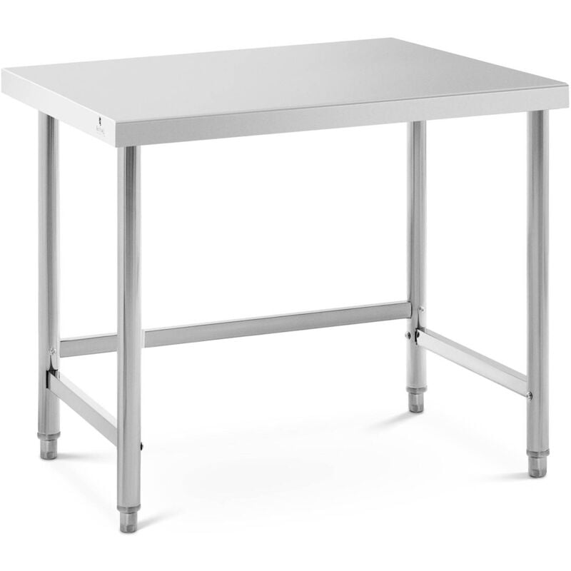 foto del prodotto royal catering tavolo acciaio inox 100 x 70 cm capacit di carico 92 kg