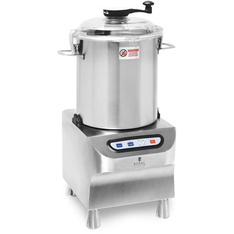 foto del prodotto royal catering tritatutto da cucina multifunzione cutter alimenti 18 litri acciaio inox