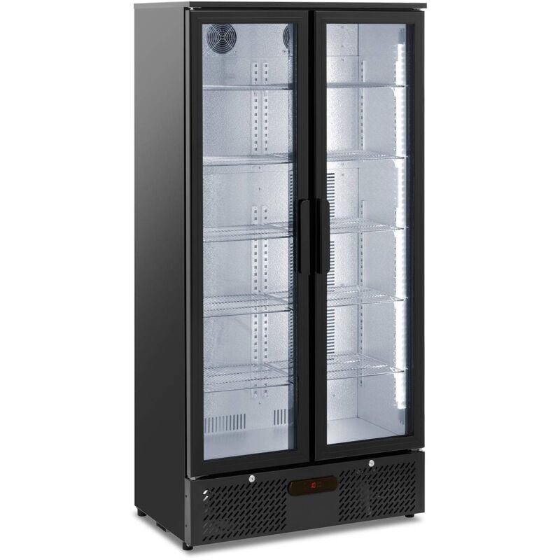 foto del prodotto royal catering vetrina frigo per bibite vetrina frigo espositore 458 l nera
