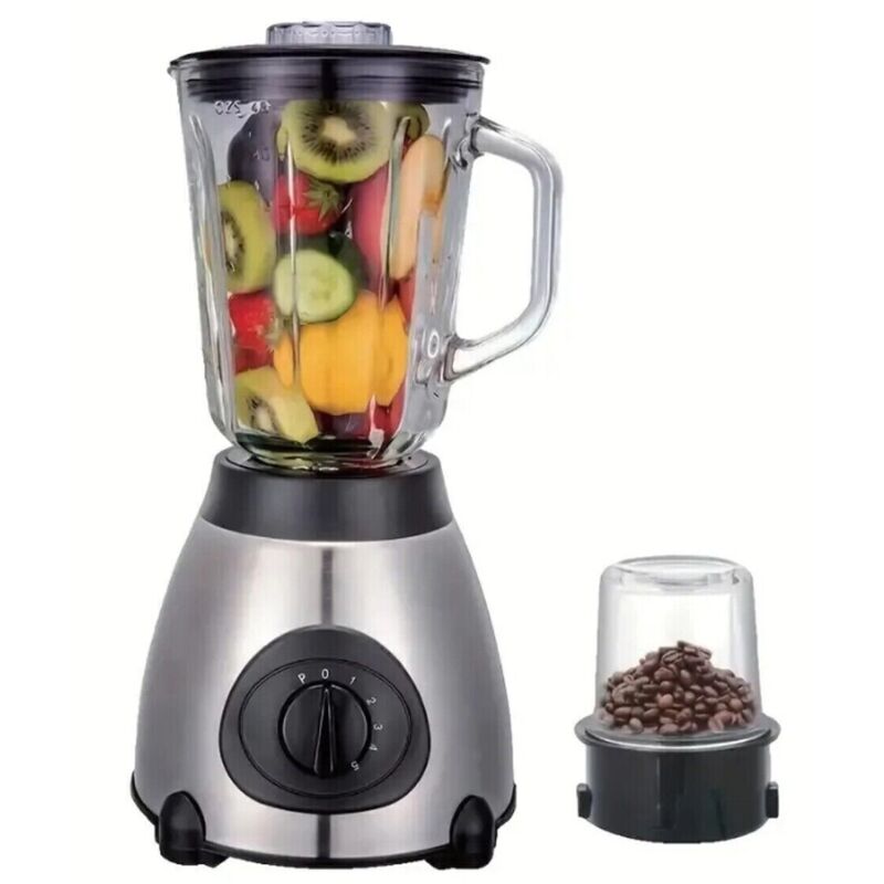 foto del prodotto royalty line frullatore elettrico 2 in 1 macina caffe tritatutto 500w mixer frutta 1.5l b0471