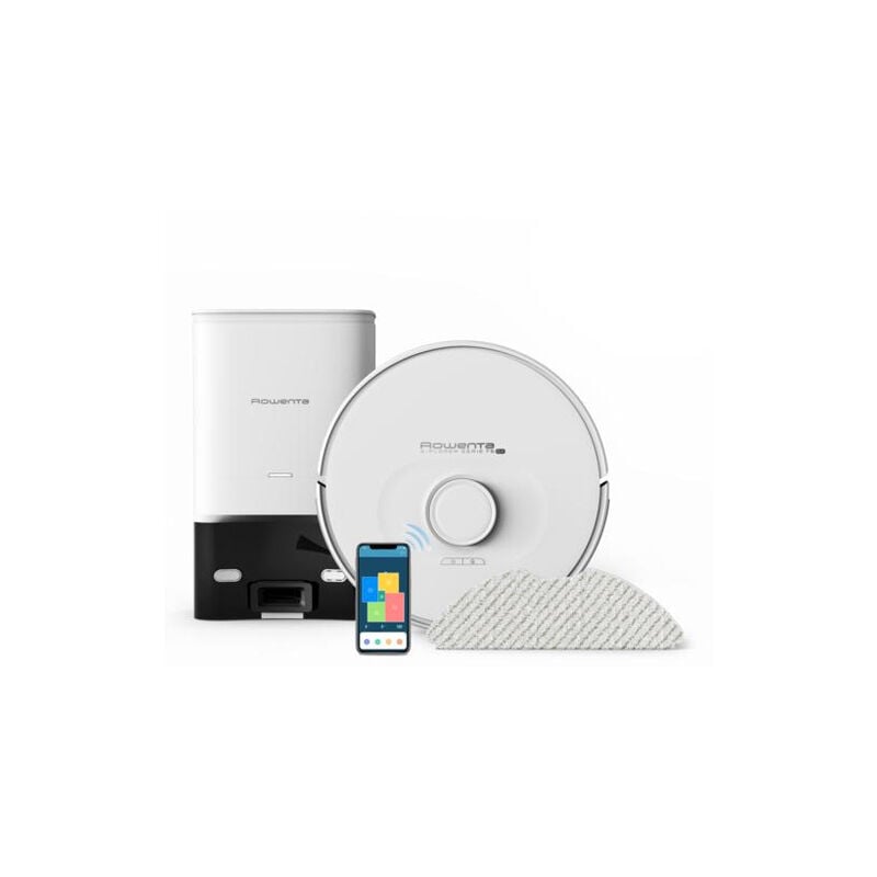 foto del prodotto rr8587wh x plorer serie 75 s robot aspirapolvere lavapavimenti con mappatura e tecnologia laser svuotamento automatico autonomia 2 ore colore bianco