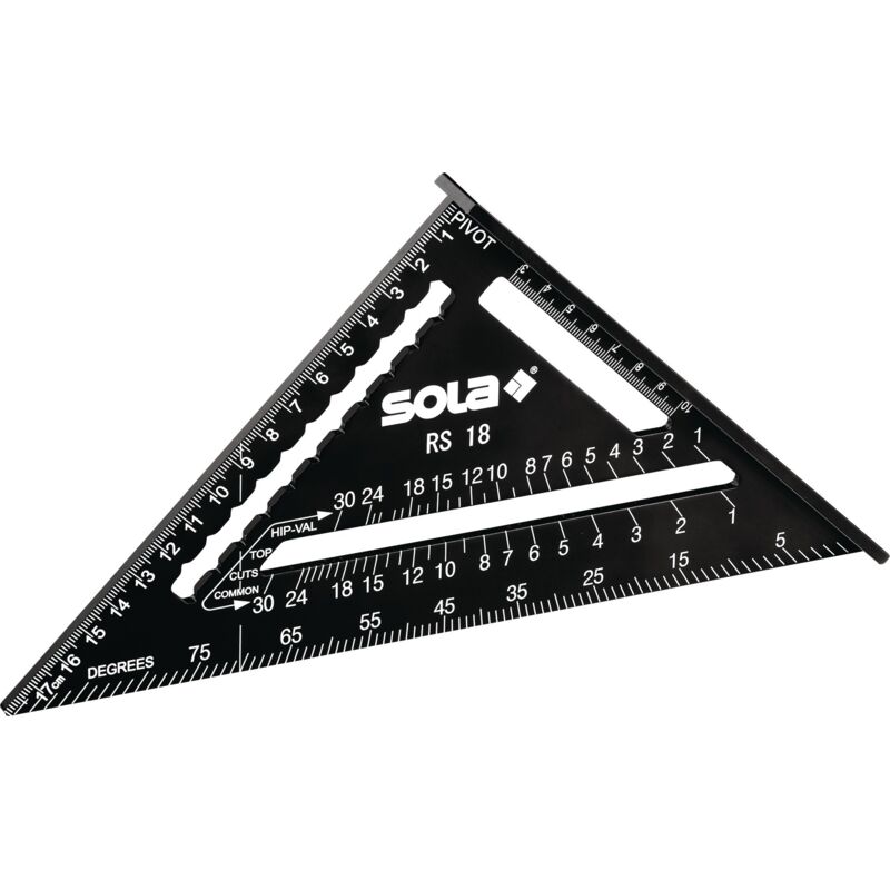 foto del prodotto rs 30 5 in 1 angolo di arresto 30 cm robusto angolo di falegnameria in alluminio con scala metrica angolo multifunzione righello, angolo di