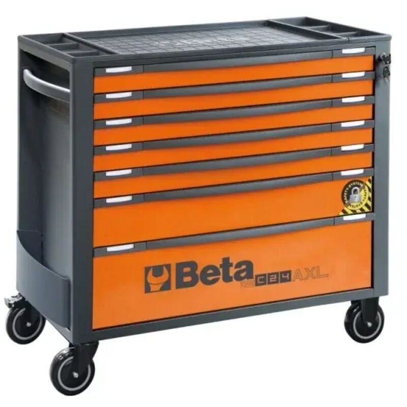 foto del prodotto rsc24axl 9 cassettiera lunga antiribaltamento 9 cassetti arancione beta
