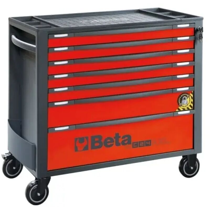 foto del prodotto rsc24axl 9 cassettiera lunga antiribaltamento 9 cassetti rosso beta