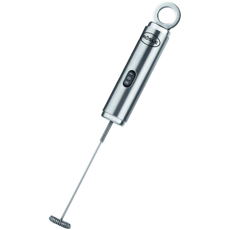 foto del prodotto rsle r sle schiumalatte multifunzione, schiumatore elettrico e di alta qualit , per montare il latte e per la vinaigrette, con 2 velocit , acciaio