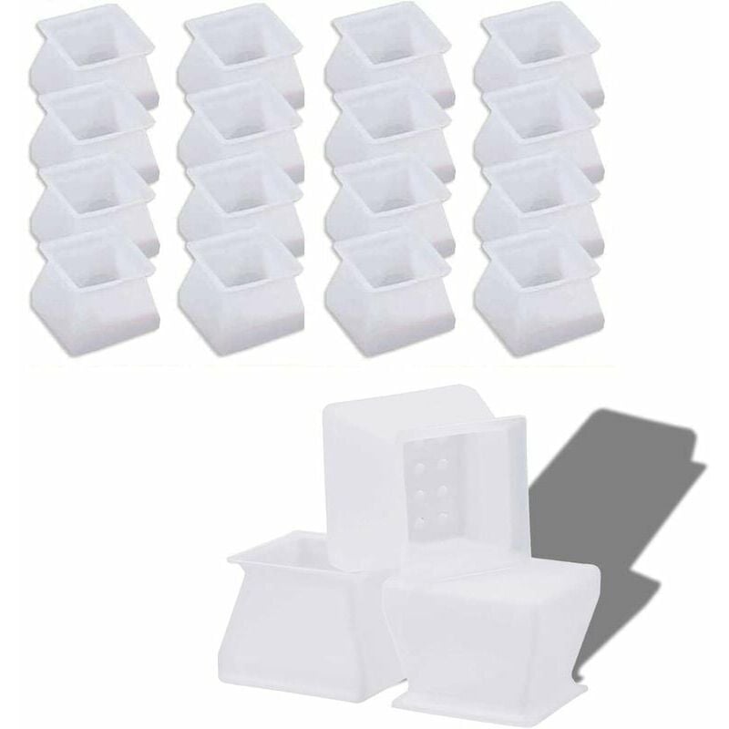foto del prodotto rtgpt set di 6 tappi per gambe di sedie in silicone protezioni quadrate per gambe di sedie e tavoli tappi per gambe di sedie e tavoli adatti