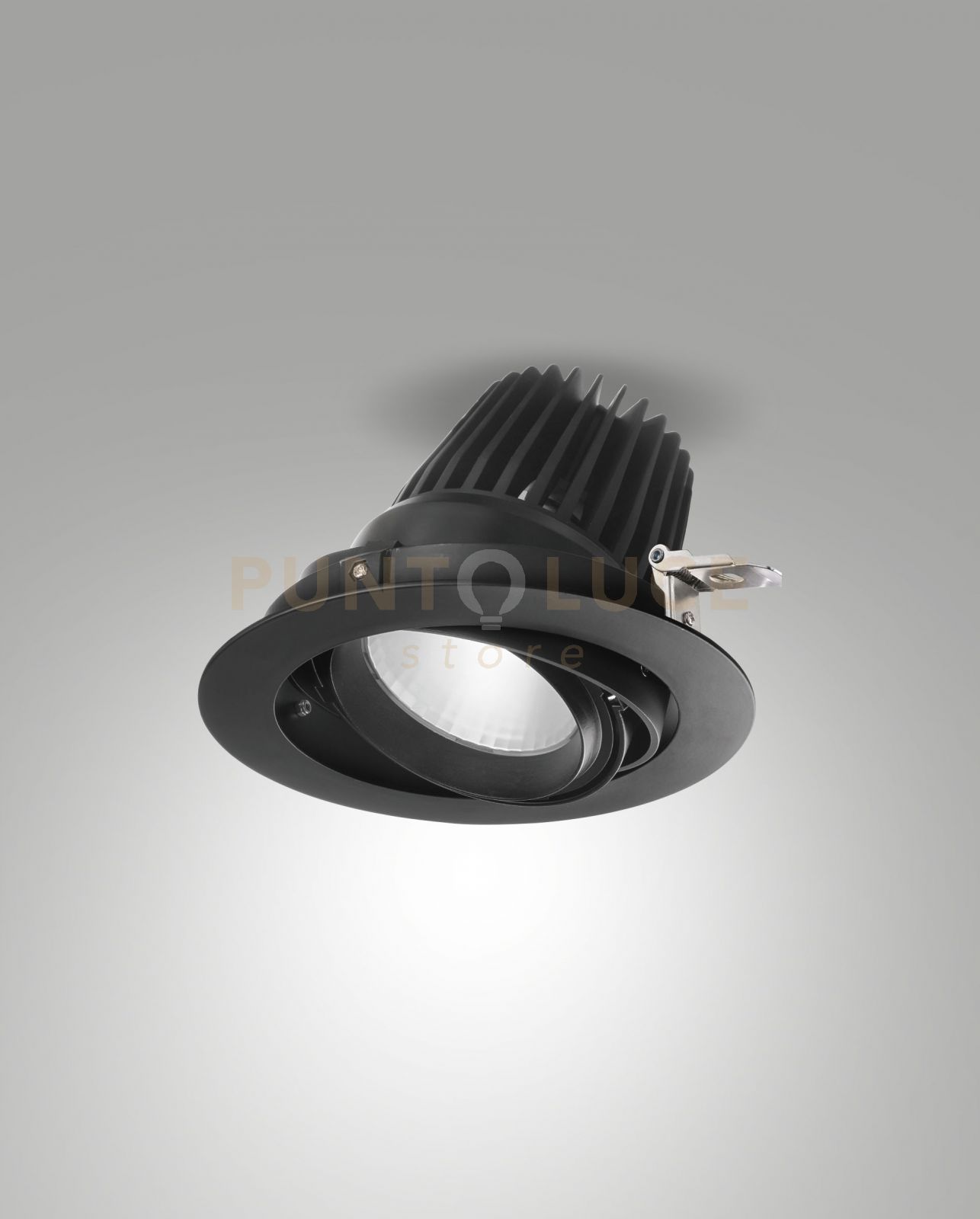 foto del prodotto rubens faretto da incasso 36w 3000k 3800lm nero wrc 45 on off