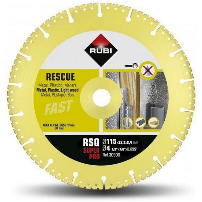 foto del prodotto rubi disco da taglio superpro r30900 115 mm