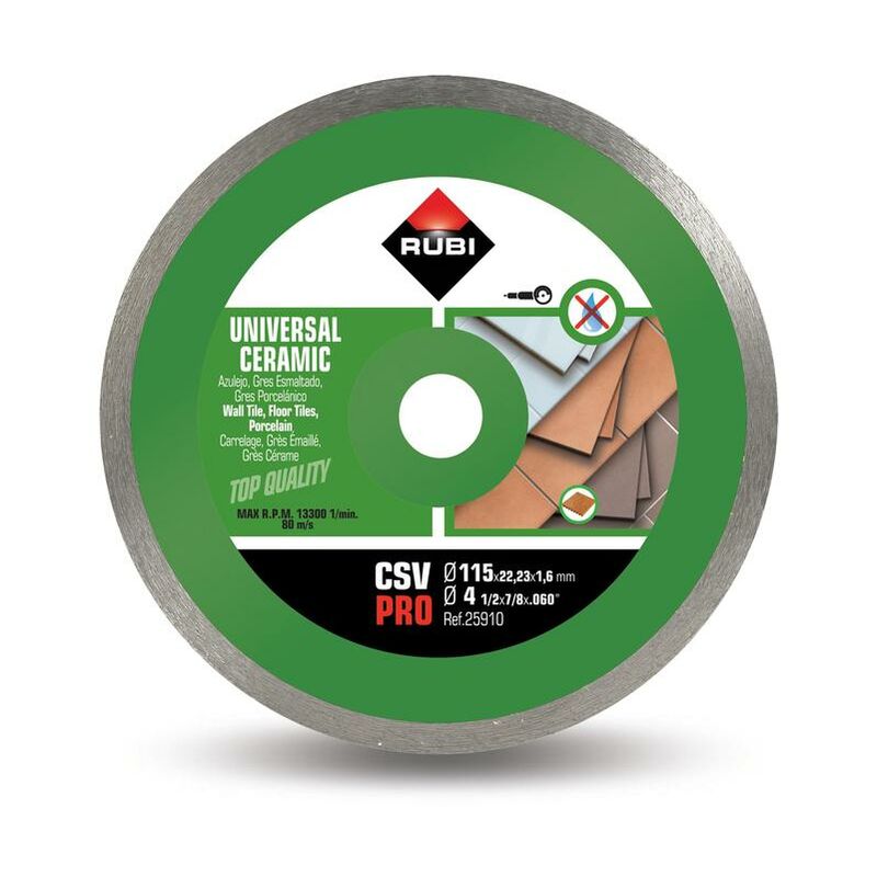 foto del prodotto rubi disco diamantato ceramica continuo csv 115 pro