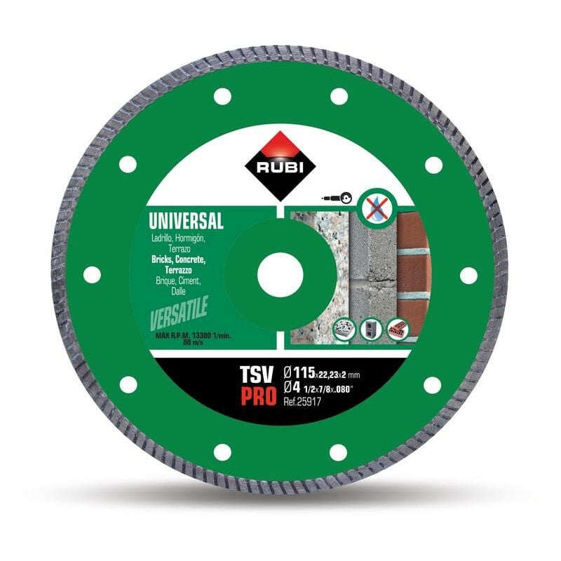 foto del prodotto rubi disco diamantato materiali edili turbo tsv 115 pro
