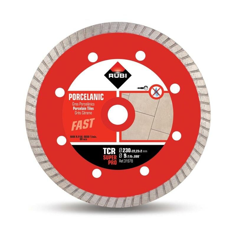 foto del prodotto rubi disco diamantato porcellananto turbo tcr 230 superpro