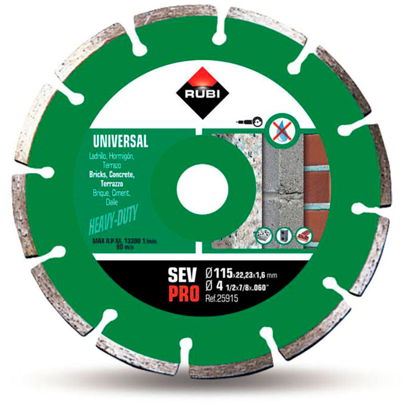 foto del prodotto rubi disco diamantato sev 115 pro 25915