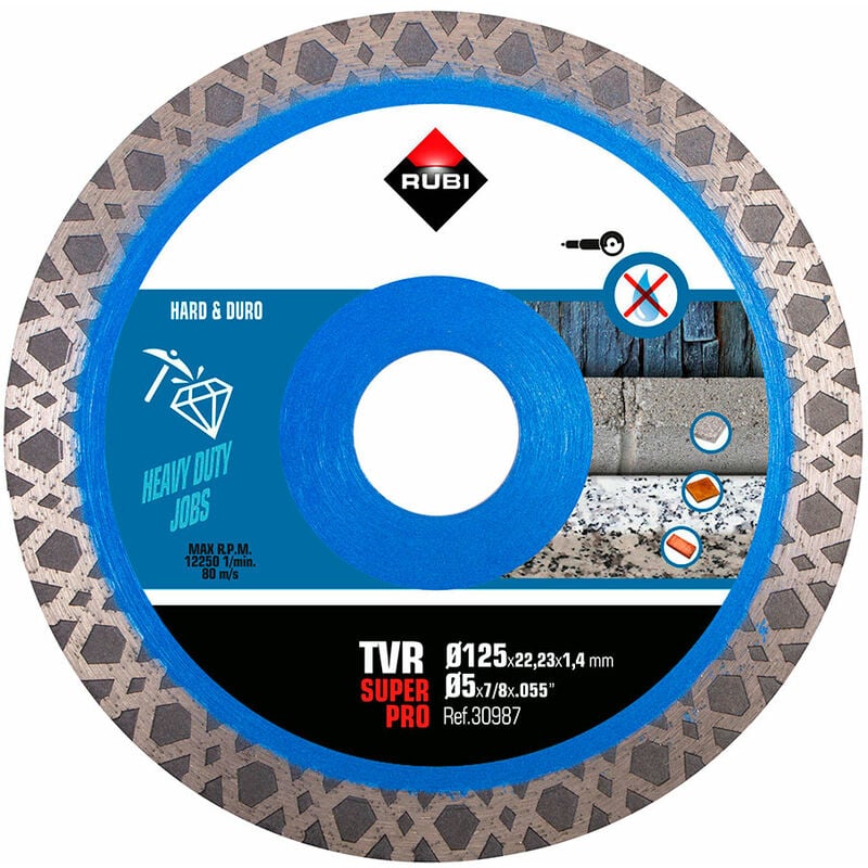foto del prodotto rubi - disco diamantato tvr ø125mm superpro