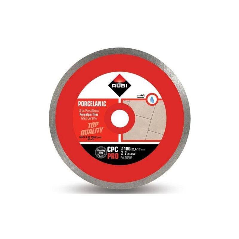 foto del prodotto rubi lama diamantata a taglio continuo cpc pro taglio fine de gres porcellana conspessore inferiore a 20 mm speciale per il taglioa miter 