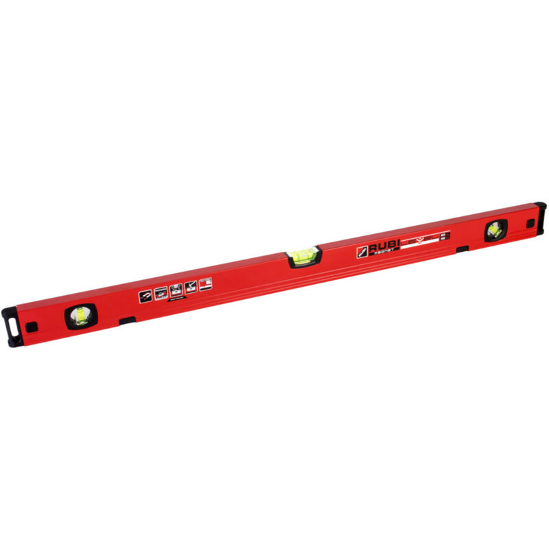 foto del prodotto rubi level magnet livelli in alluminio a terra da 80 cm con tre bolle di livello