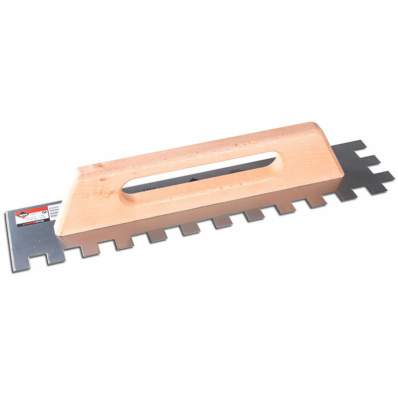 foto del prodotto rubi pettine in acciaio 20x20mm chiuso con manico in legno 48cm