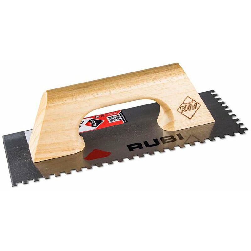 foto del prodotto rubi pettine in acciaio 28cm 6x6 manico in legno chiuso 65982