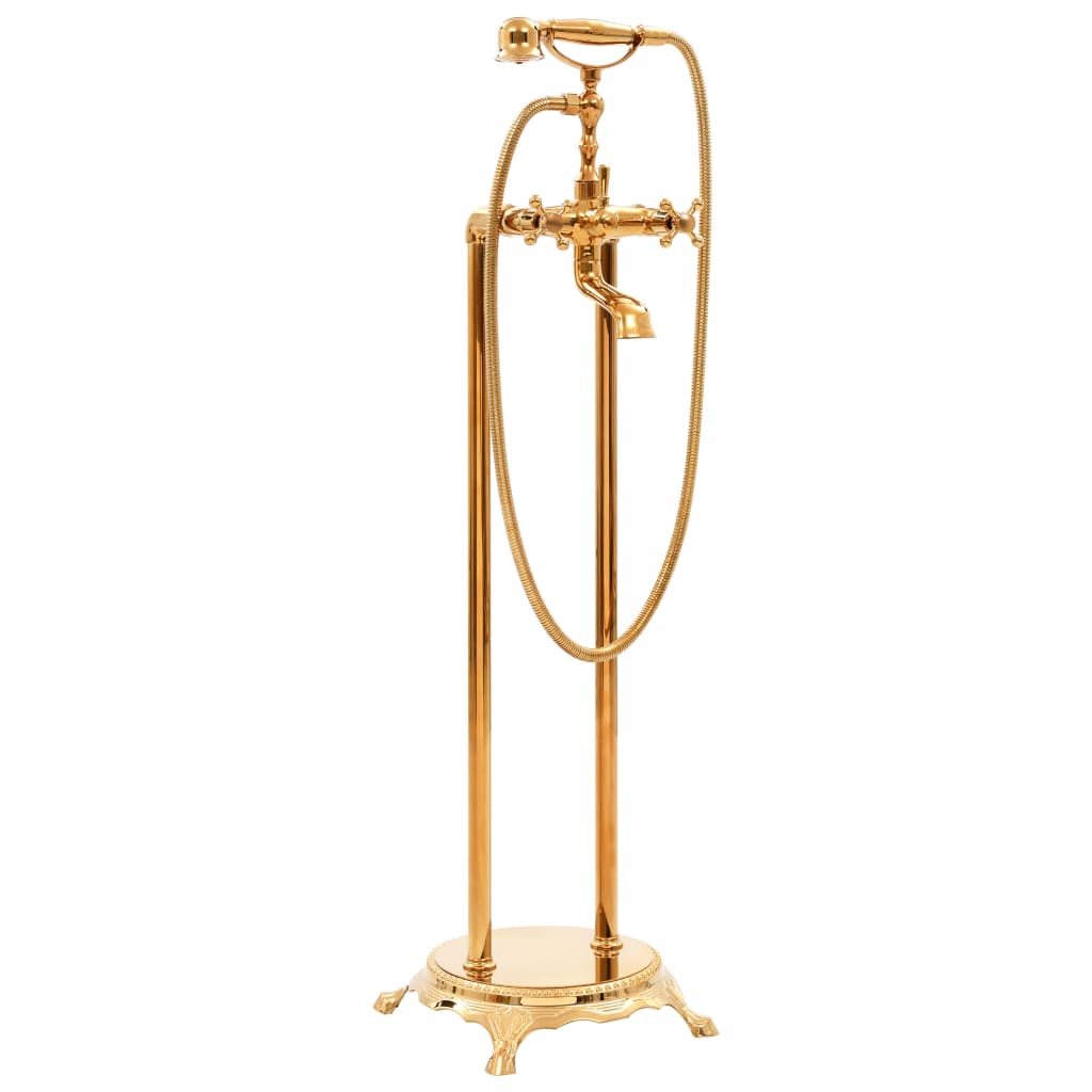 foto del prodotto rubinetteria a colonna per vasca bagno acciaio inox 99,5cm oro cod mxl 49507