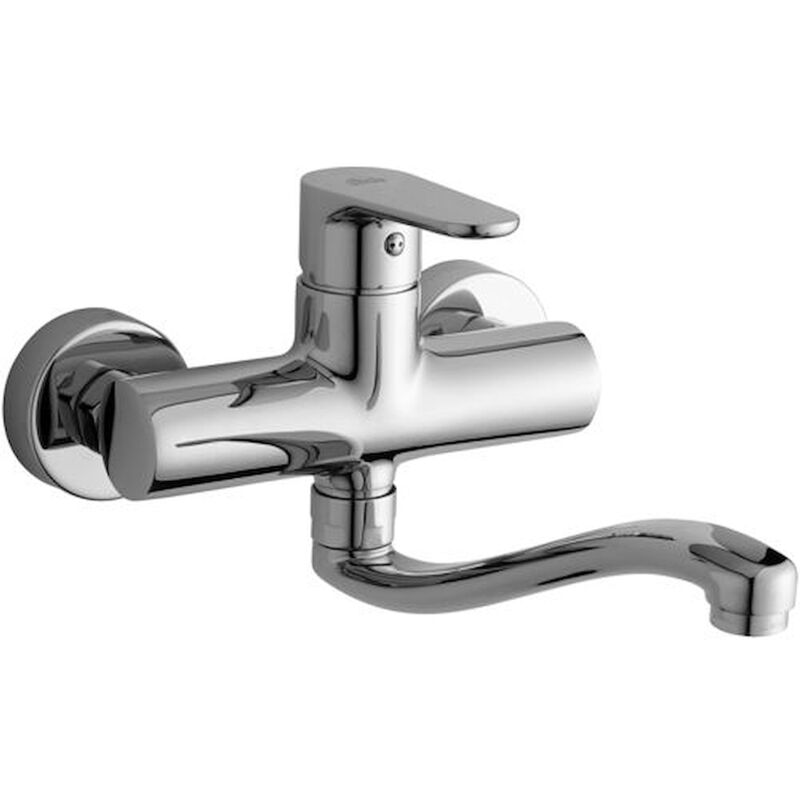 foto del prodotto rubinetteria paffoni green rubinetto cucina a parete codice prod gr161cr