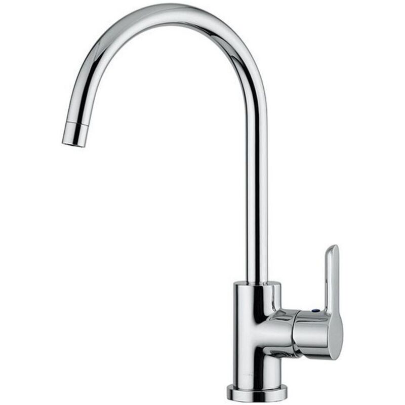 foto del prodotto rubinetterie ab87133cr abc miscelatore lavello con canna girevole ad ombrello cromo nobili