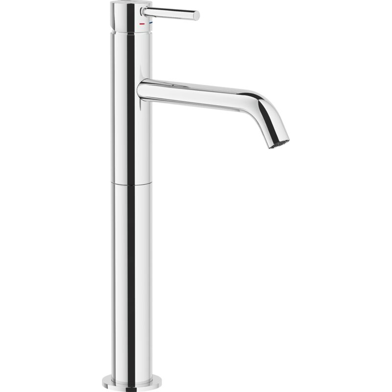 foto del prodotto rubinetterie aq93128 2cr acquerelli miscelatore per lavabo a bacinella, scarico automatico push, cromo nobili