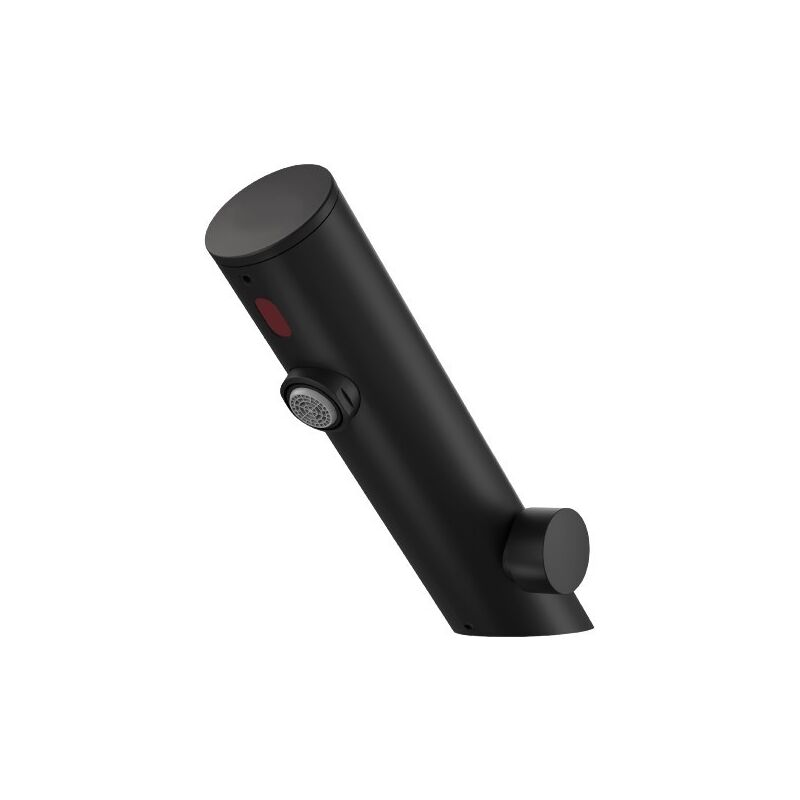 foto del prodotto rubinetterie mcm miscelatore lavabo comando elettronico alimentazione batterie colore nero opaco mcm 702704 nero opaco